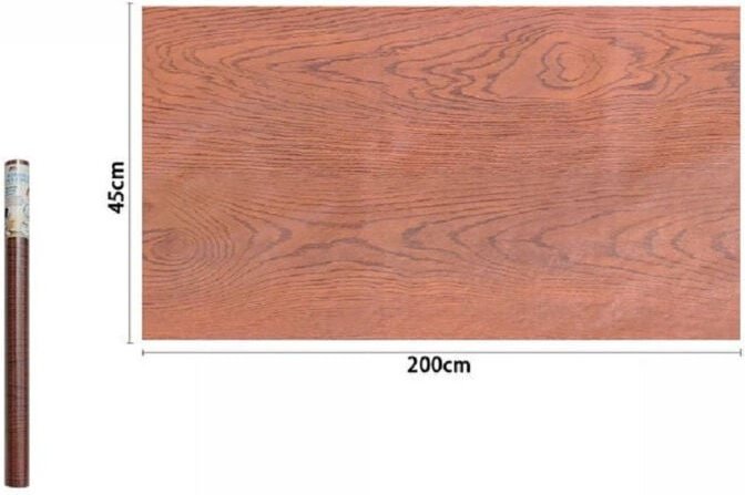 Trade Shop Traesio - Trade Shop - Klebefolie in Holzoptik, Rolle, Wand, 45 cm x 2 m, Möbel, Schubladen, 71245, Home -