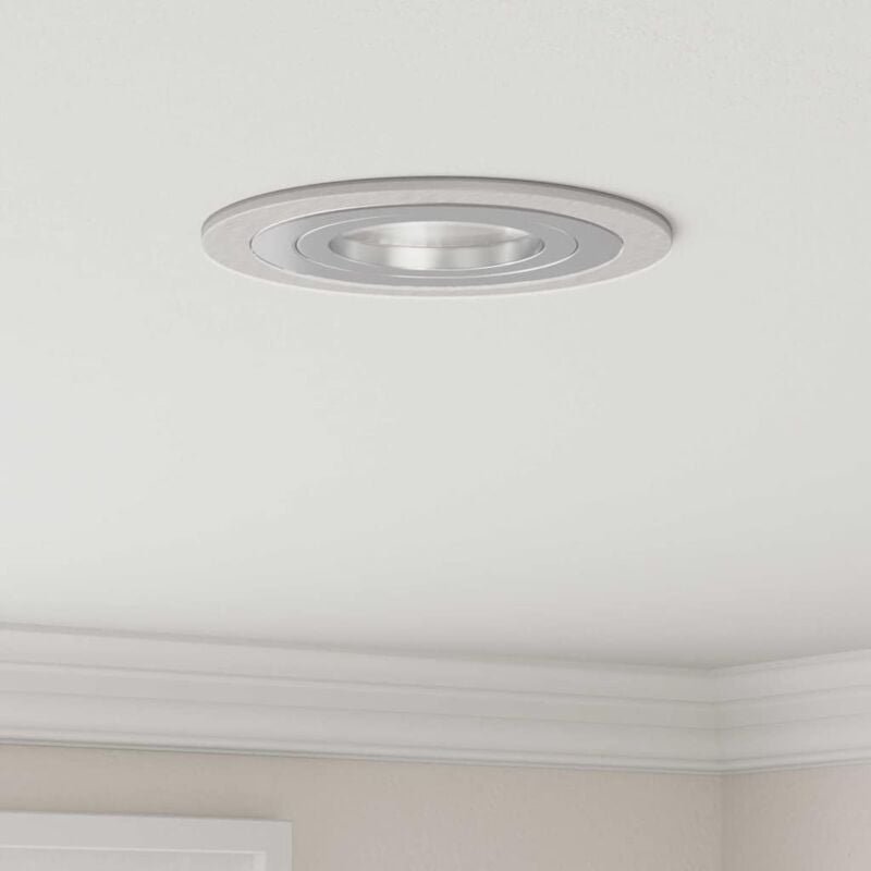 Spotlights mit Scheinwerfern 24 pcs Silber 9 x 9 x cm Aluminium Vidaxl