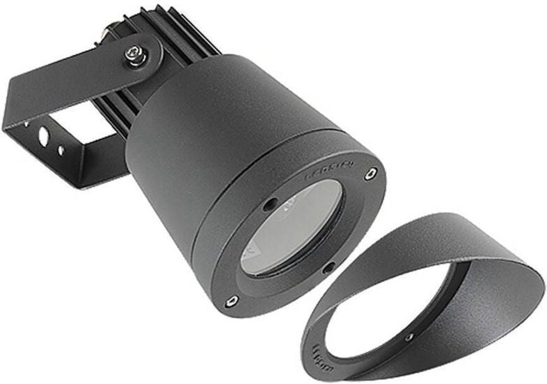 Ledkia - Leds-C4 Hubble Aluminium - 1 Licht Außenstrahler Urban Grey IP65, GU10