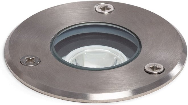 LED-Bodeneinbaustrahler Aussen 3W Inox 3000K Warmweiß