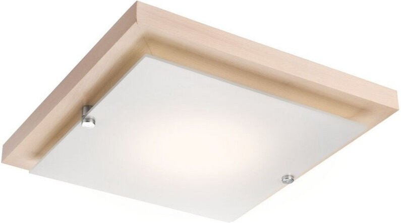 Lamkur Lighting - Lamkur Square Simple Flush Deckenleuchte Weiß, 1x E27