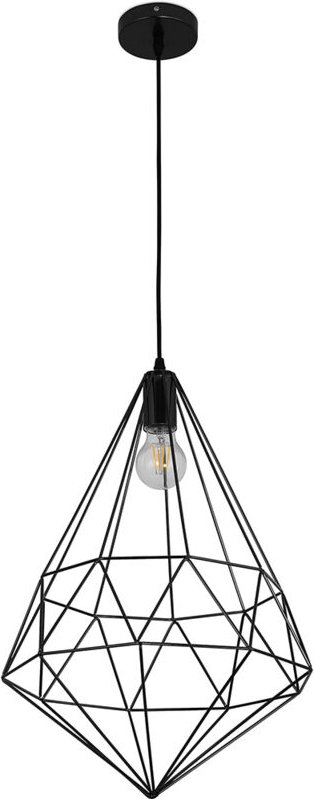 Privatefloor - Retro-Deckenlampe - Geometrische Pendelleuchte - Yak Schwarz