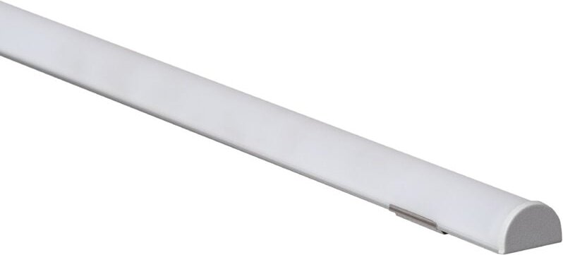 Efectoled - Aluminiumprofil Aufbau Flexibel 1m für led Streifen bis 12 mm Milchweiße Klemme