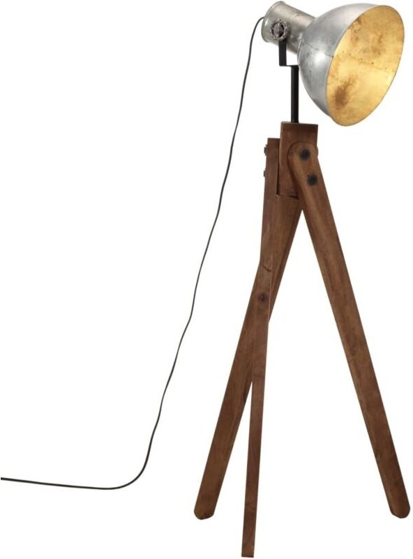 Stehleuchte 25 W Vintage Silbern 45x45x120 cm E27 vidaXL407611