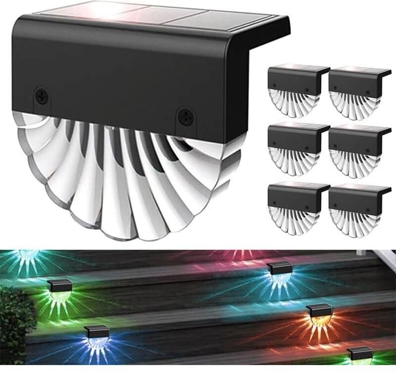 Solarleuchten für den Garten im Freien, wasserdichtes Solarlicht für Garten, Terrasse, Hof, Treppen und Treppendekoratio...