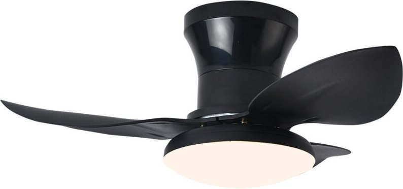 65 cm Deckenventilator mit Licht und Fernbedienung, 48-W-Lampe, 20 cm lange Aufhängestangen, 3 Farbtemperaturen, reversi...