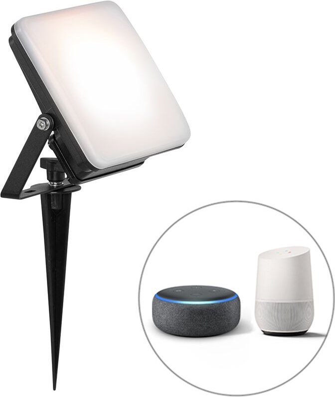 Smarter Heizkörper schwarz 14,5 cm inkl. LED IP65 mit Erdungsstift - Ruud