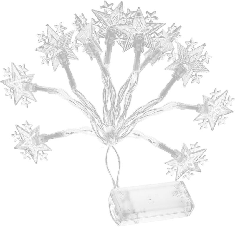 Lichterkette für Zuhause, 20 LED-Lichterchips, 2 Stück/Set, fünfzackiger Stern für Weihnachten, Ostern, Halloween, für d...