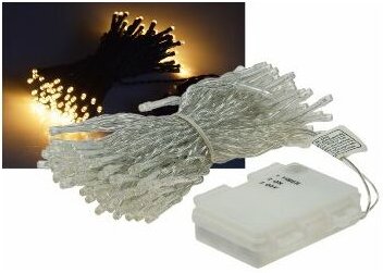 Led Lichterkette 10m, 100 LEDs, IP44, Warmweiß