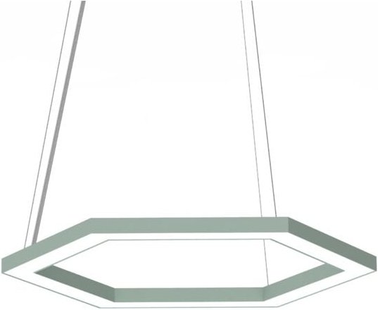 Lumicom - esagono sospensione Ø40 monocolore opaco