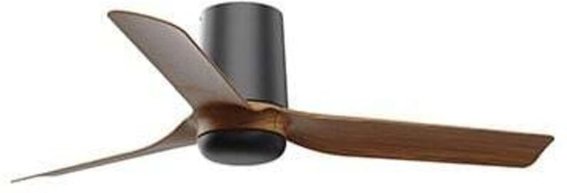 Mini punt tub s Ventilator ohne Beleuchtung schwarz/dunkles Holz