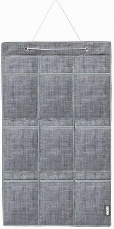 Trade Shop Traesio - Trade Shop - Hängeorganizer, 9 Taschen, Stoff, Badezimmer, Schlafzimmer, 45 x 78 cm, 69715 -