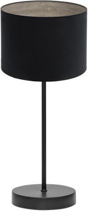 Fabrilamp - Tischleuchte tania 1xe14 schwarz/schwarz-holz grau 42x17x17 cm