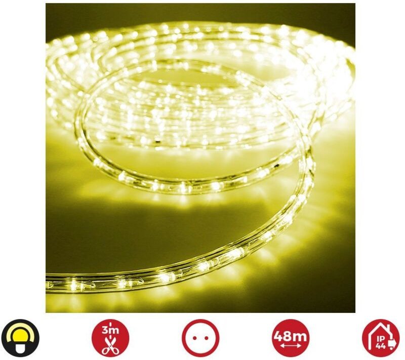 Flexiled tube led 2 way multifunctional 48m. 36 leds/m gelb (ip44 indoor-outdoor) edm