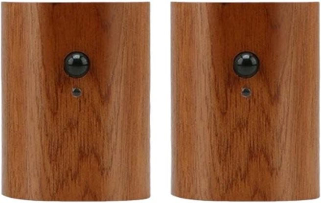 Stücke Holz led Wand Lampe Menschlichen Körper Sensing Infrarot Nacht Licht usb Lade Schrank