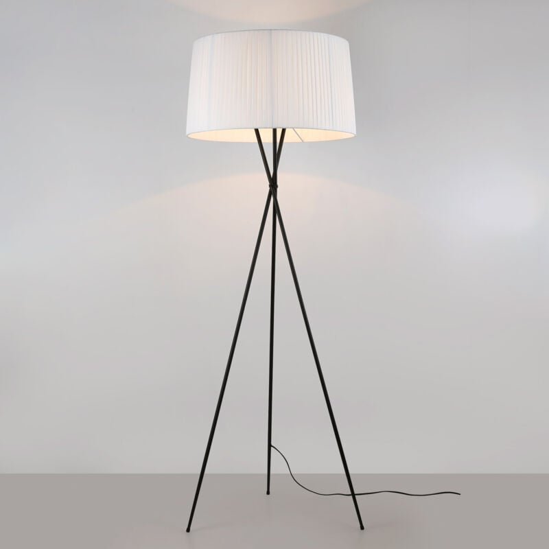 Dreibein-Stehlampe "cep" - Baumwollschirm - E27