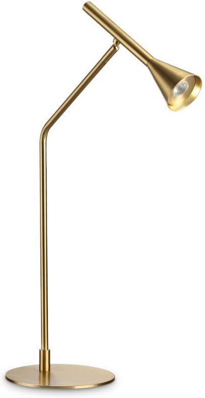 Ideal Lux DIESIS Dimmbare integrierte LED-Tischlampe Messing, eingebauter Schalter, 3000K