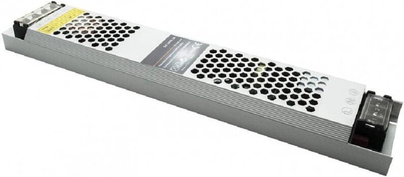 Trade Shop - STABILISIERTES NETZTEIL 200WATT SLIM TRANSFORMER 24V 8,3A 2 AUSGÄNGE S24V-200W -