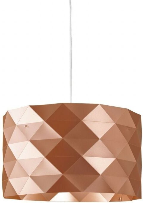 Linea Zero - Suspension 3 Copper Lights aus verchromtem Metall Cm. 40 x 25 Std