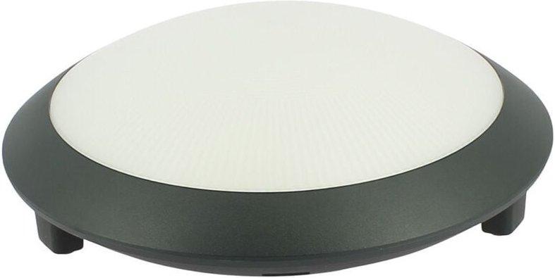 Hublot Deckenleuchte schwarz E27 wasserdicht IP65 olsen IK08 D30cm