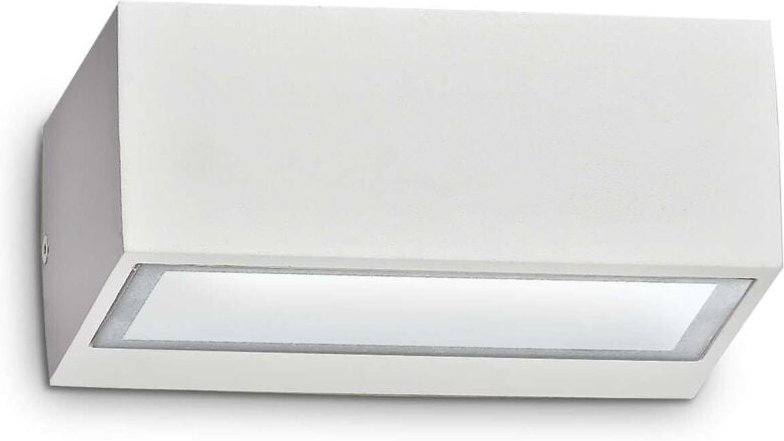 1 Licht Outdoor Twin Up Down Wandleuchte Weiß IP44, G9 - Ideal Lux