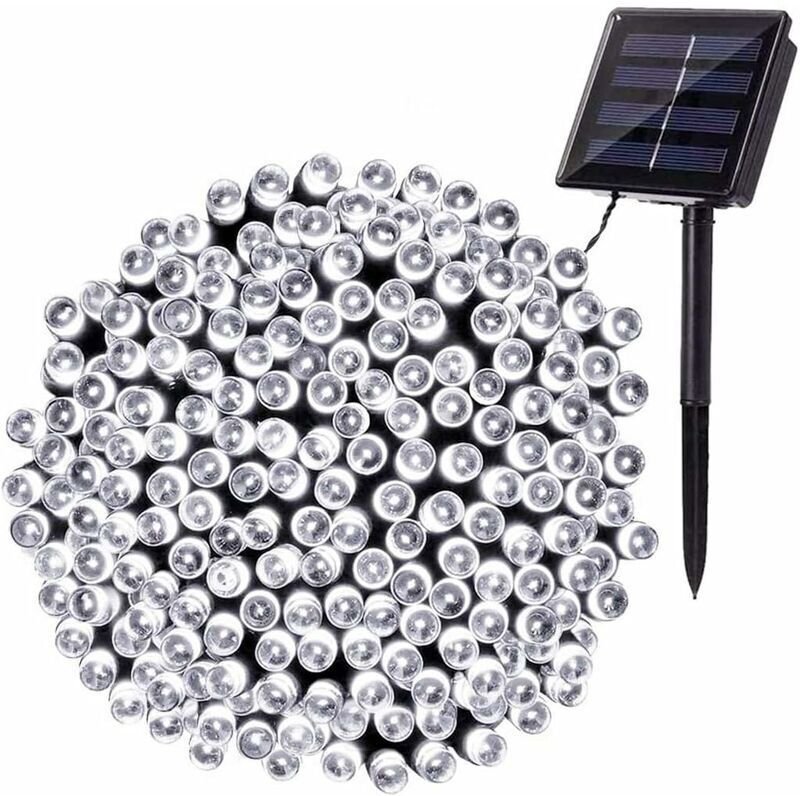 Solar-Lichterkette für den Außenbereich, 22 m, 200 LEDs, wasserdicht, mit 8 Dekorationsmodi für Garten, Terrasse, Bäume,...