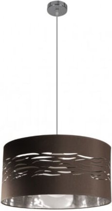 Mist Pendelleuchte 1xE27 Braun Chrom Silber 40D - Fabrilamp