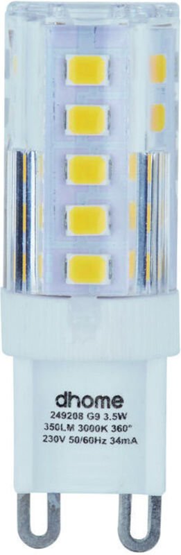 LED-Kapselamppe G9 3000K 350lm - 3,5 Watt - Dhome