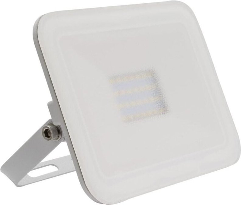 Ledkia - led- Fluter 20W 120lm/W IP65 Slim Glas Weiss 4000K Neutralweiß