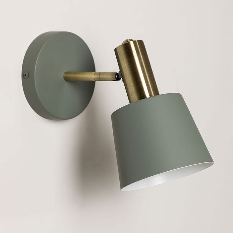 Agueda Wandleuchte aus Eisen Seladon - Sklum