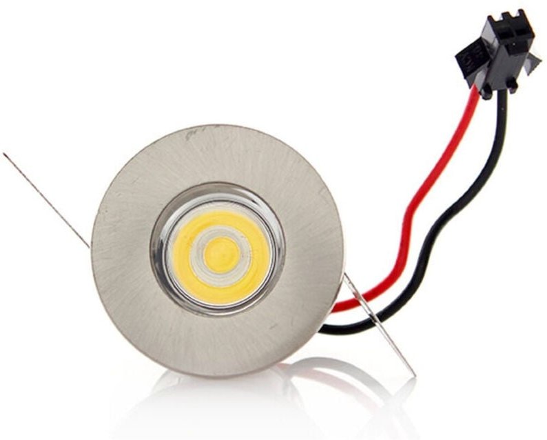 Trade Shop Traesio - Trade Shop - einbau-spotlight 1 led 1W mini spot light kaltweiss lichtpunkt + treiber - Weiß