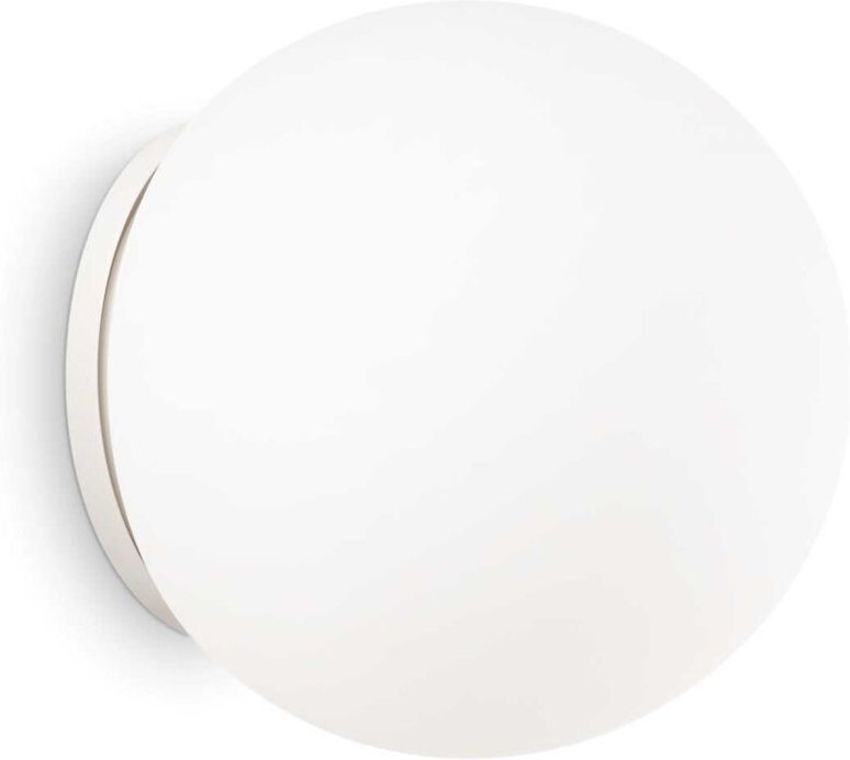 Ideal Lux - Mapa Bianco - 1 Light Small Globe Ceiling Flush Hellweiß, E27