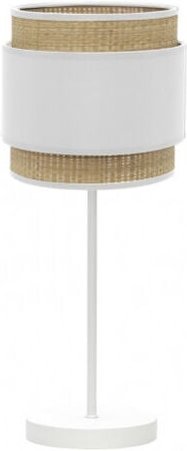 Fabrilamp - Tischleuchte weiß/natur mmodel Kandy 1xE14 Natur