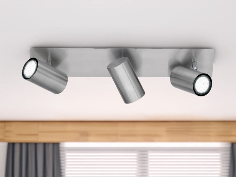 Deckenstrahler marley Silber 3-flammig, Breite 48cm