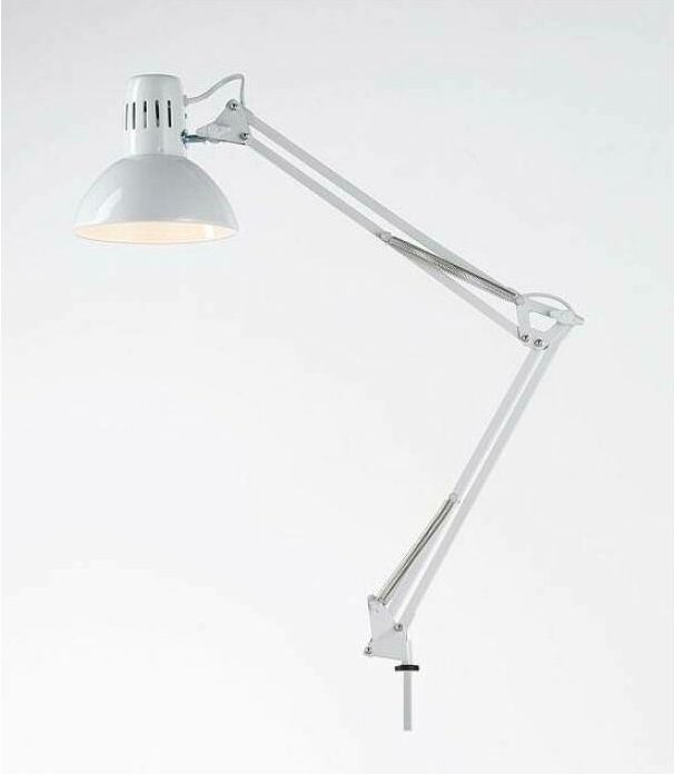 Snodable tischlampe mit 60w morsetto attacco e27 weiss farbe 4025b