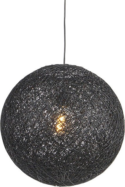 Design-Hängeleuchte schwarz Kugel 45cm - Corda