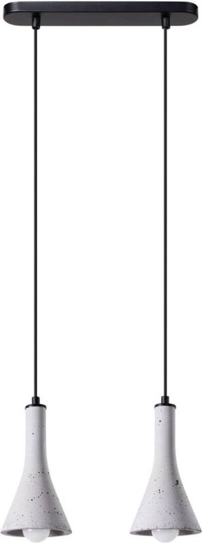 Rea Moderne Bar-Hänge-Deckenleuchte Beton 2x E14 - Sollux