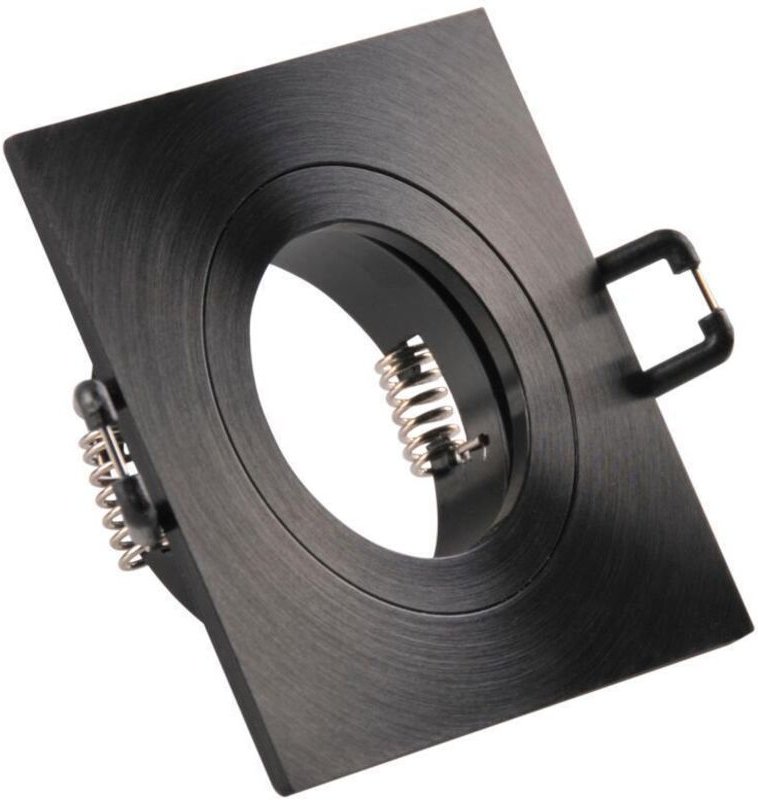 FEBE GU10 Einbauleuchte quadratisch schwarz 323354