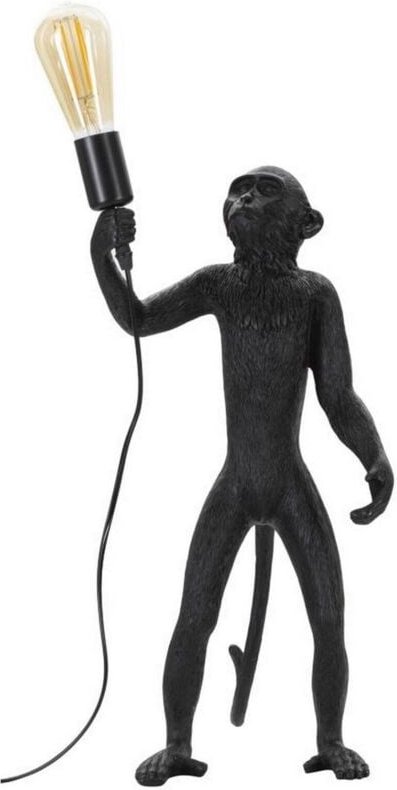 Tischlampe Bojano, Schreibtischleuchte, Büroleuchte, Arbeitslampe, 26x34 h55 cm, Schwarz - Dmora