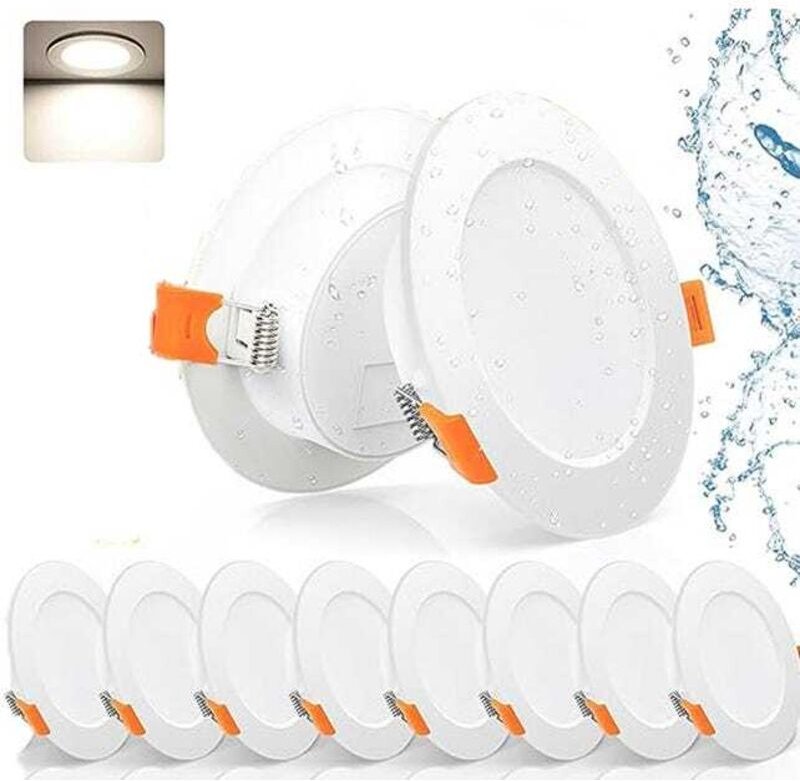 8x LED Einbaustrahler IP44 – Bad Einbauspot 4000K