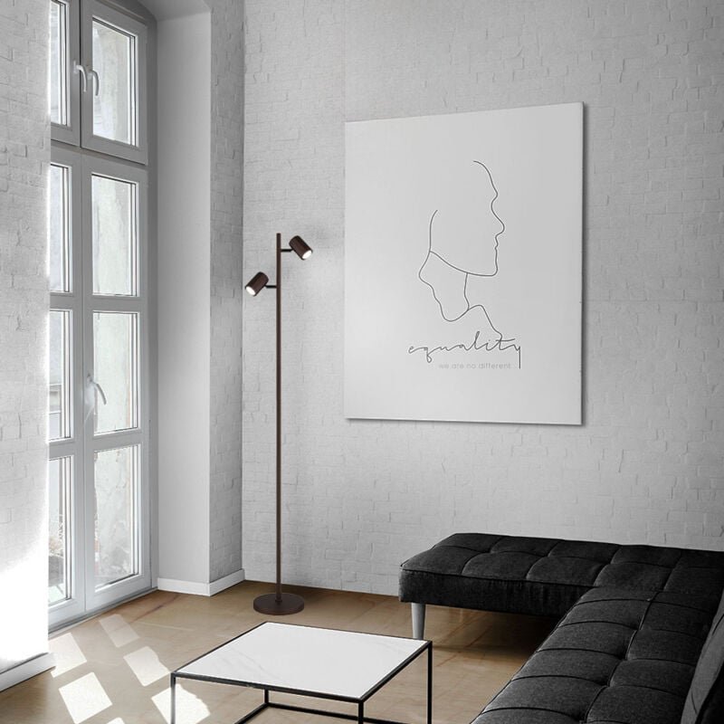 Thumbnail - Stehlampe Stehleuchte Wohnzimmerlampe Spotlampe beweglich Beistelllampe h 158 cm