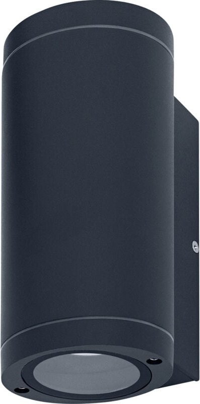 Led Wandleuchte für 2x GU10 Leuchtmittel, Design Leuchte für Aussen, für 2-seitige indirekte Beleuchtung, aus hochwertig...