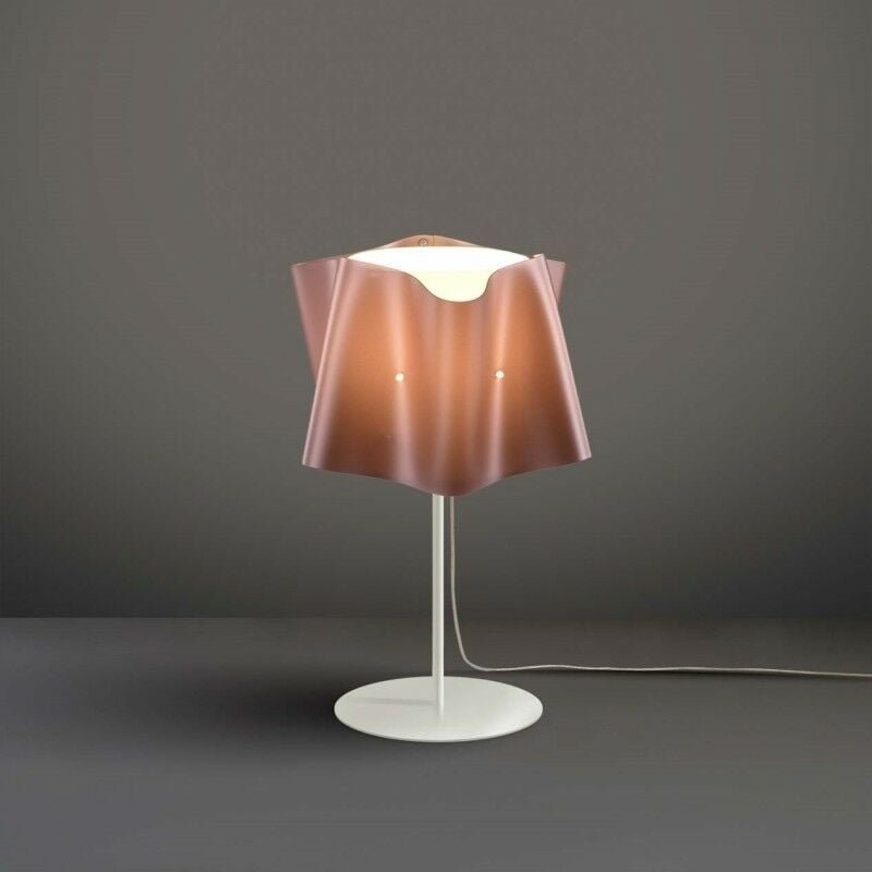 Thumbnail - Tischlampe mit Sockel und Metallstiel folio Lampenschirm Kupfer Durchmesser 25x H37 cm