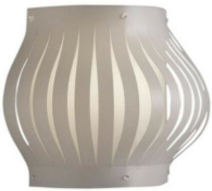 Balkon Wandleuchte Weiß ohne Kabel Cm. 33 x 17 x 25 Std