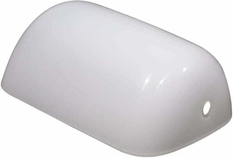 Abat-jour blanc pour lampe de bureau, 22,5 cm, abat-jour en verre de rechange, convient aux lampes de bureau et aux lamp...