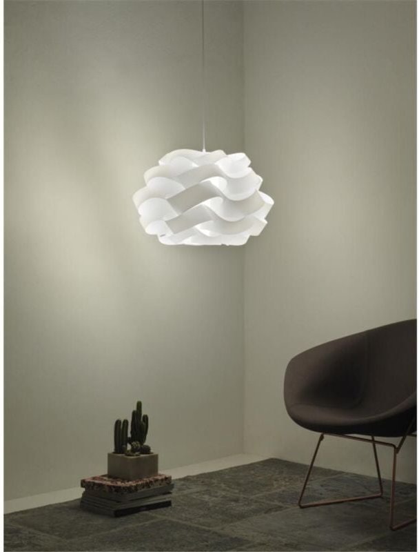 Cloud weißer Dreilicht-Hängeleuchter Durchmesser 75x h50cm