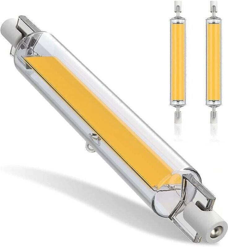 20W 118mm R7S LED Glühbirne Dimmbar, 3000K Warmweiß R7S LED Glühbirne, 118mm R7S LED Glühbirne, 360 Strahlbeleuchtung, A...