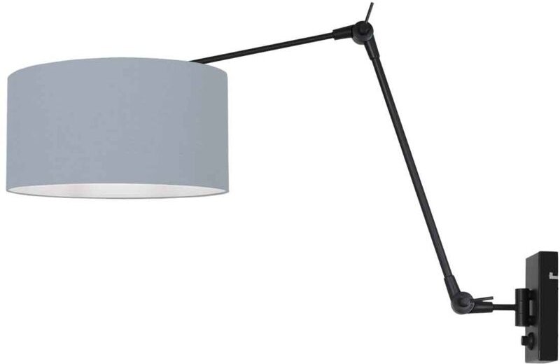 Wandleuchte - Prestige Chic - schwarz - leinen - Steinhauer