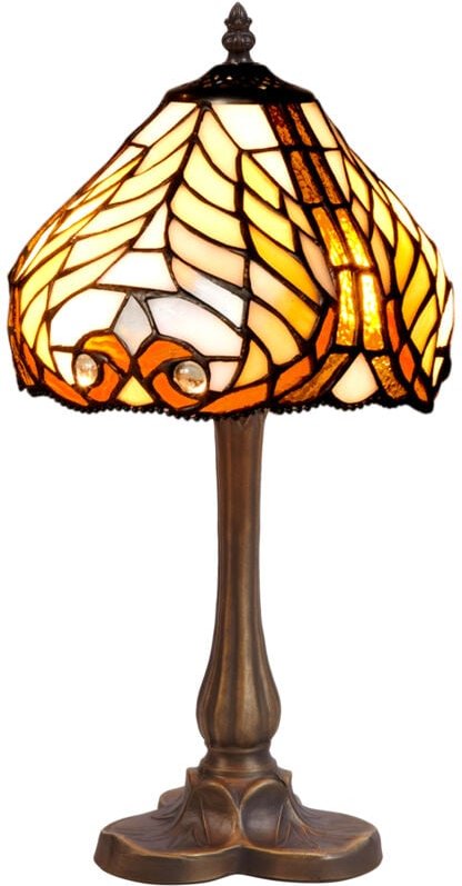 Kleeblattförmige Tischlampe mit Lampenschirm von 20 cm Durchmesser der Dalí-Serie