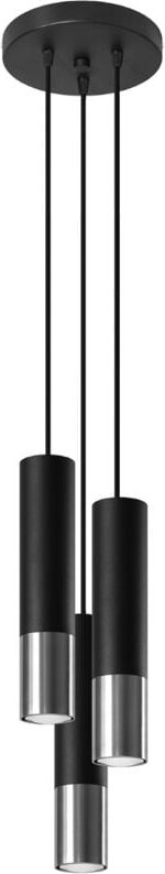 SALIXA Hängelampe 3 GU10 Schwarz LumiLo 09.299.43